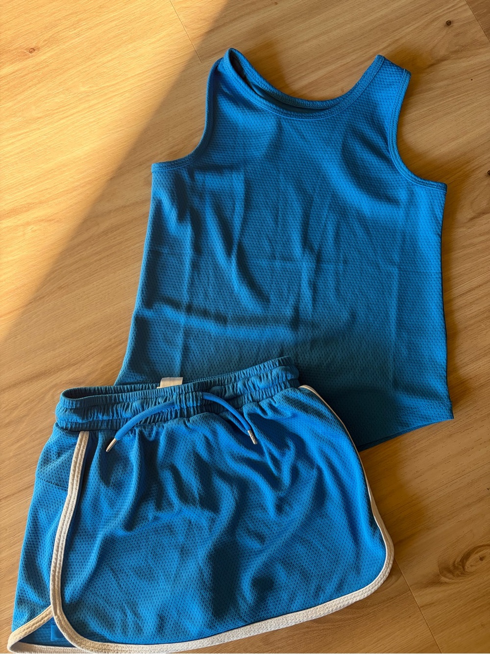 Hanna Andersson Girl’s Blue Tank Top and Skort Set